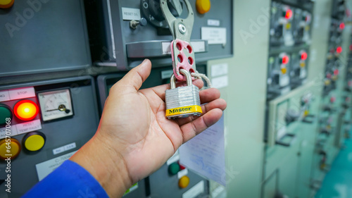 Canvas Print Lockout Tagout or LOTO