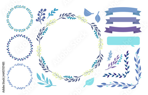 植物のフレームセット