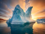 Stille Schönheit: Die Eleganz der treibenden Eisberge