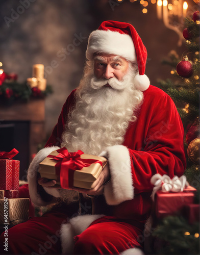 Santa Claus with gifts  chr...