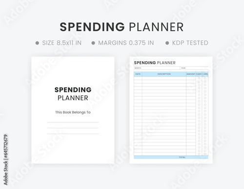 Spending Planner Template Printable