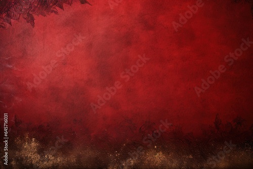 Abstract red fabric with soft wave texture background photo