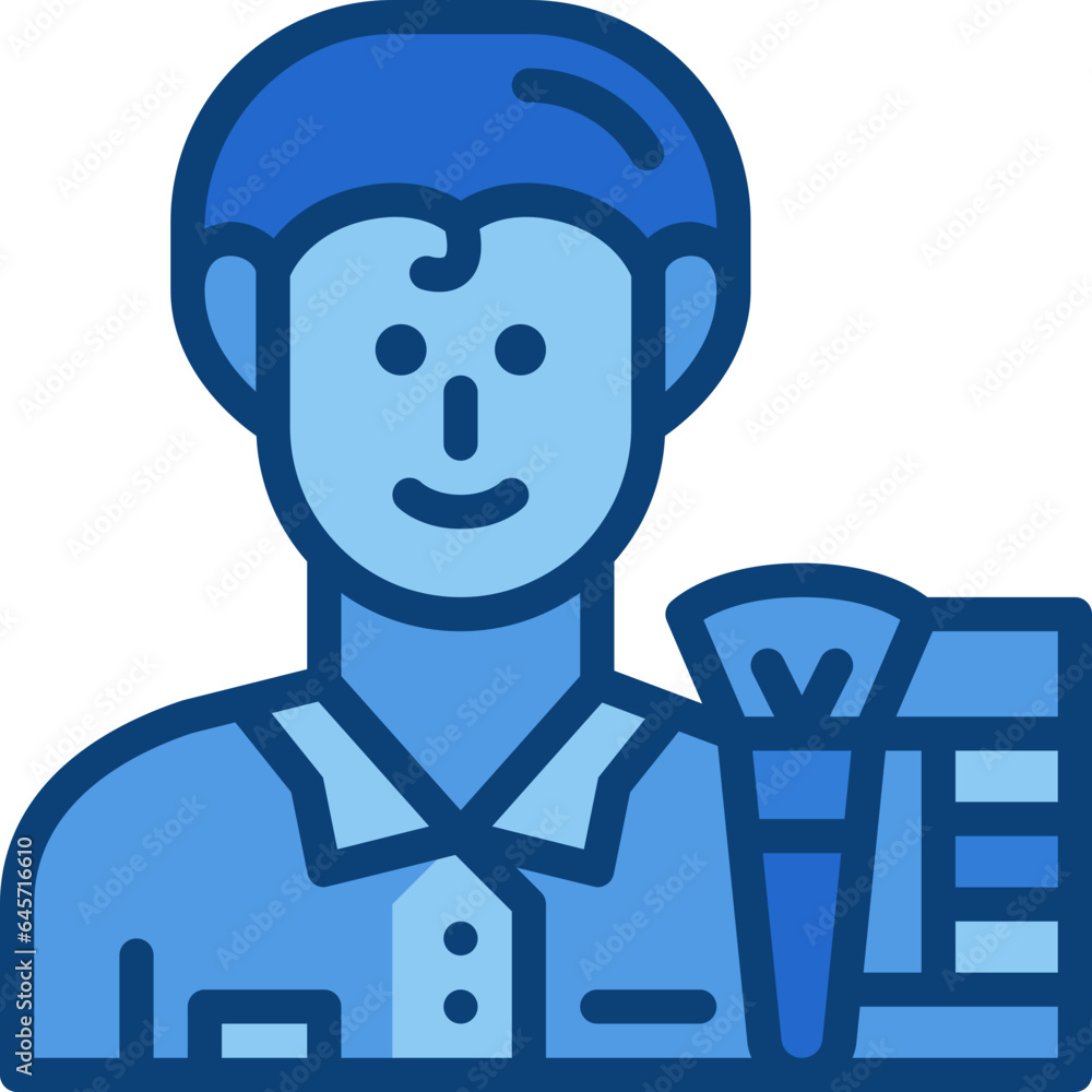 male makeup artist two tone icon male makeup artist two tone icon