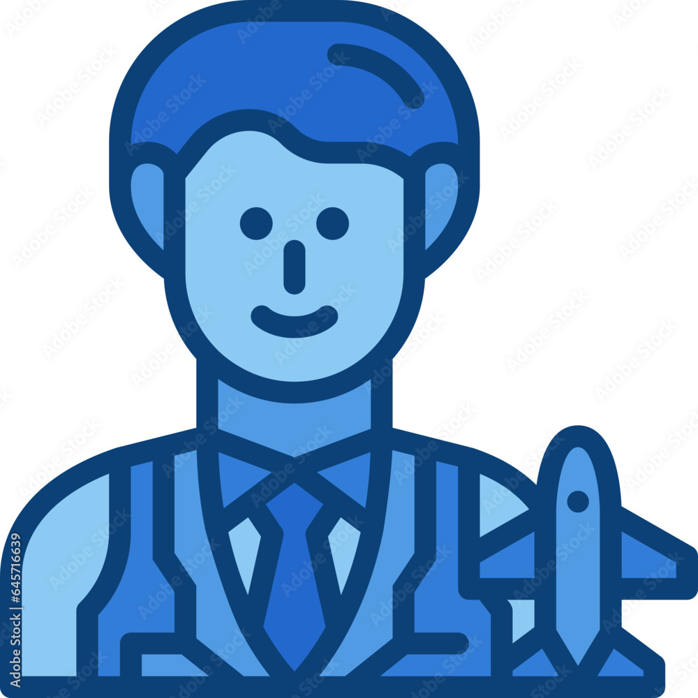 steward two tone icon