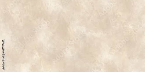 Realistic brown wall with watercolor grunge marble retro plain cement wall banner texture background. Brown watercolor wall background texture.