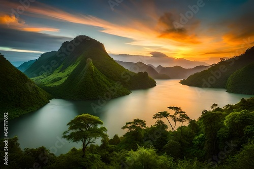 lake in mountains