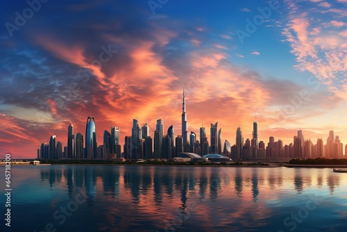 Dubai Marina cityscape, UAE © abstract Art