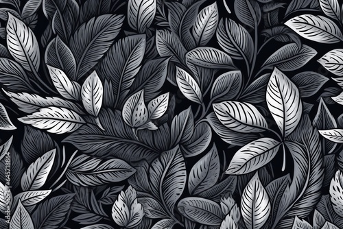 Free photo texture background with different exotic leave Generative AI