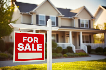Real estate For Sale sign. Great for real Estate Agents and Property social posts for homes and house for sale.