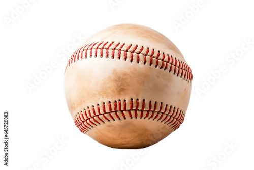 Baseball on Transparent Background, PNG, Generative Ai