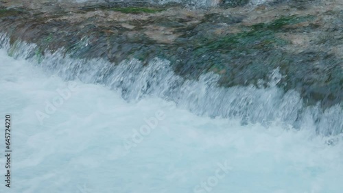 Plava Voda River Slow Motion Cascade Detail photo