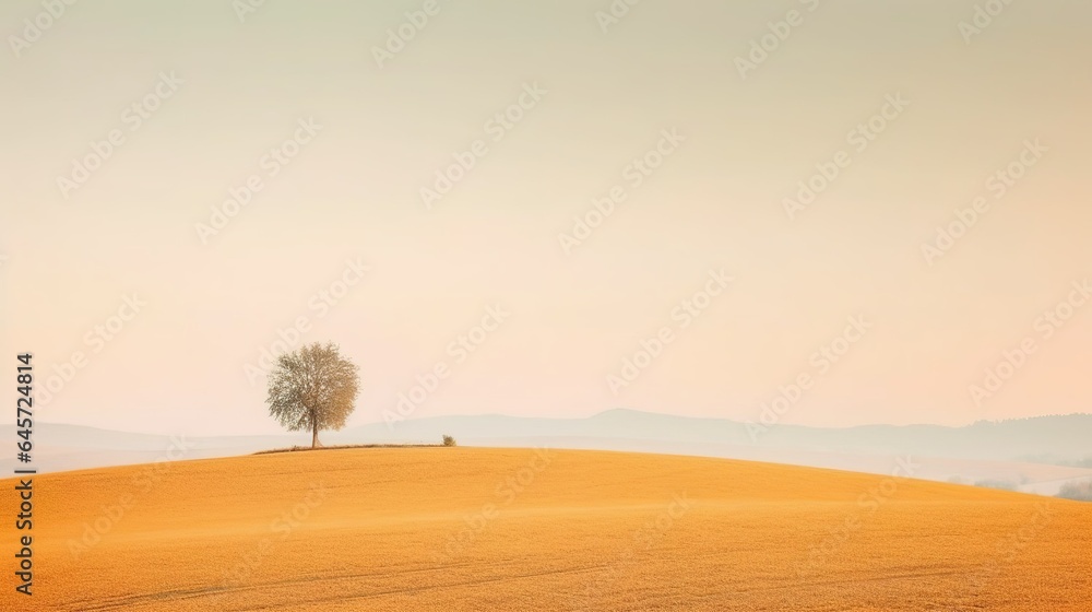 Naklejka premium tree in the field