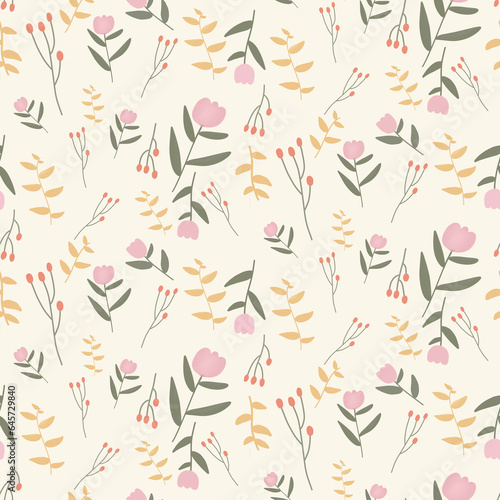 seamless pattern with flowers