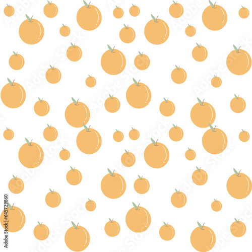 seamless pattern with oranges