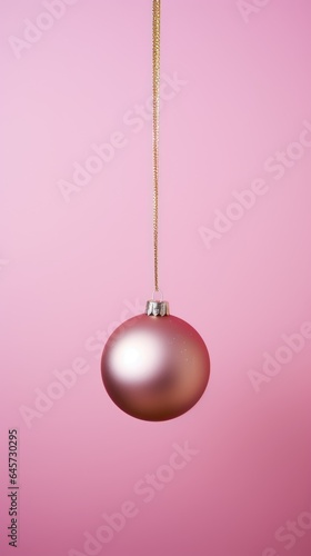 pink christmas tree bauble