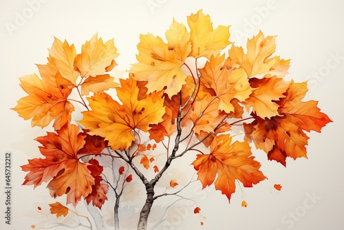 autumn leaves isolated on white © Man888