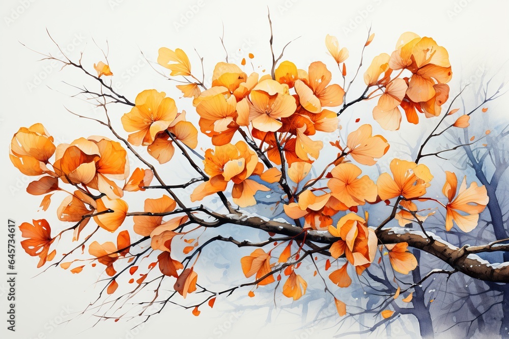 flowers on a branch flowers on a branch