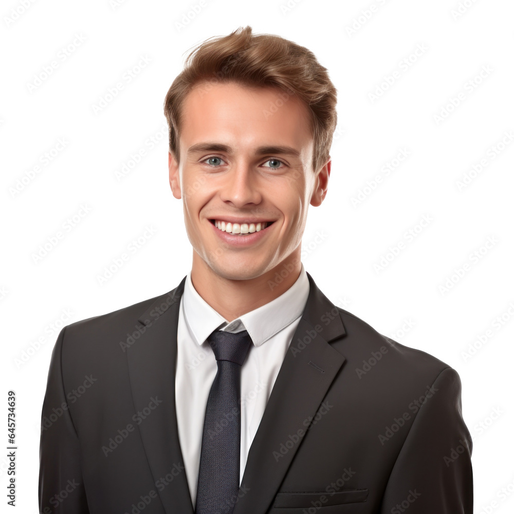 German smiling businessman isolated German smiling businessman isolated
