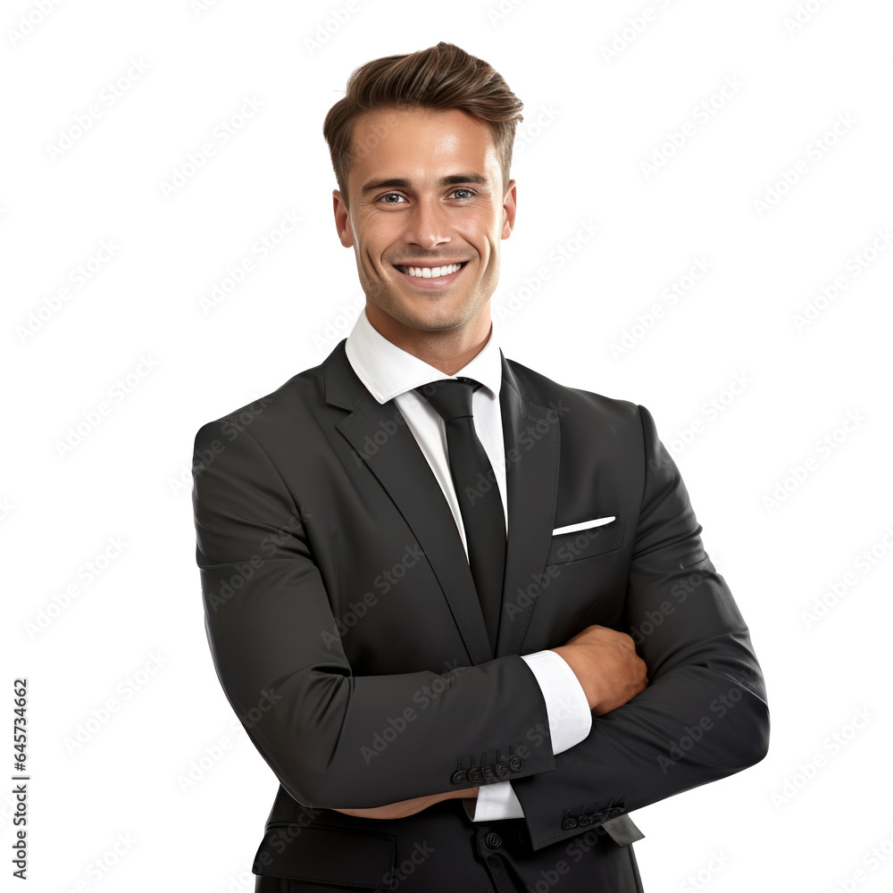 German smiling businessman isolated German smiling businessman isolated