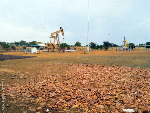 Oil lifting pump (RRP) in remote site  photo