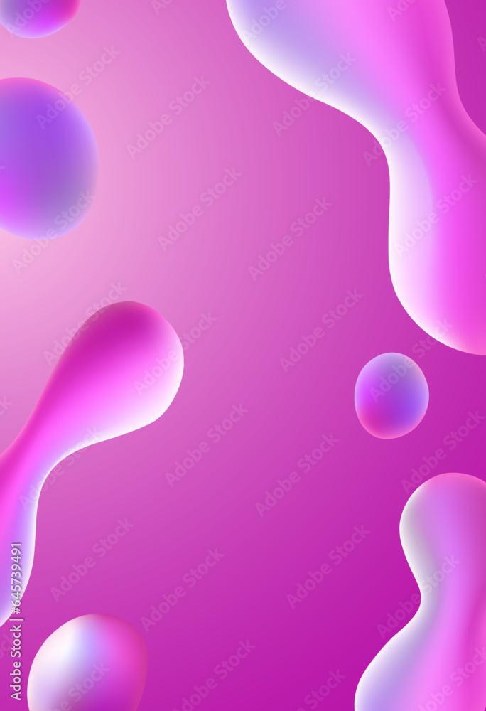 Abstract blue and purple liquid wavy shapes futuristic banner. Glowing retro waves vector background Abstract blue and purple liquid wavy shapes futuristic banner. Glowing retro waves vector background