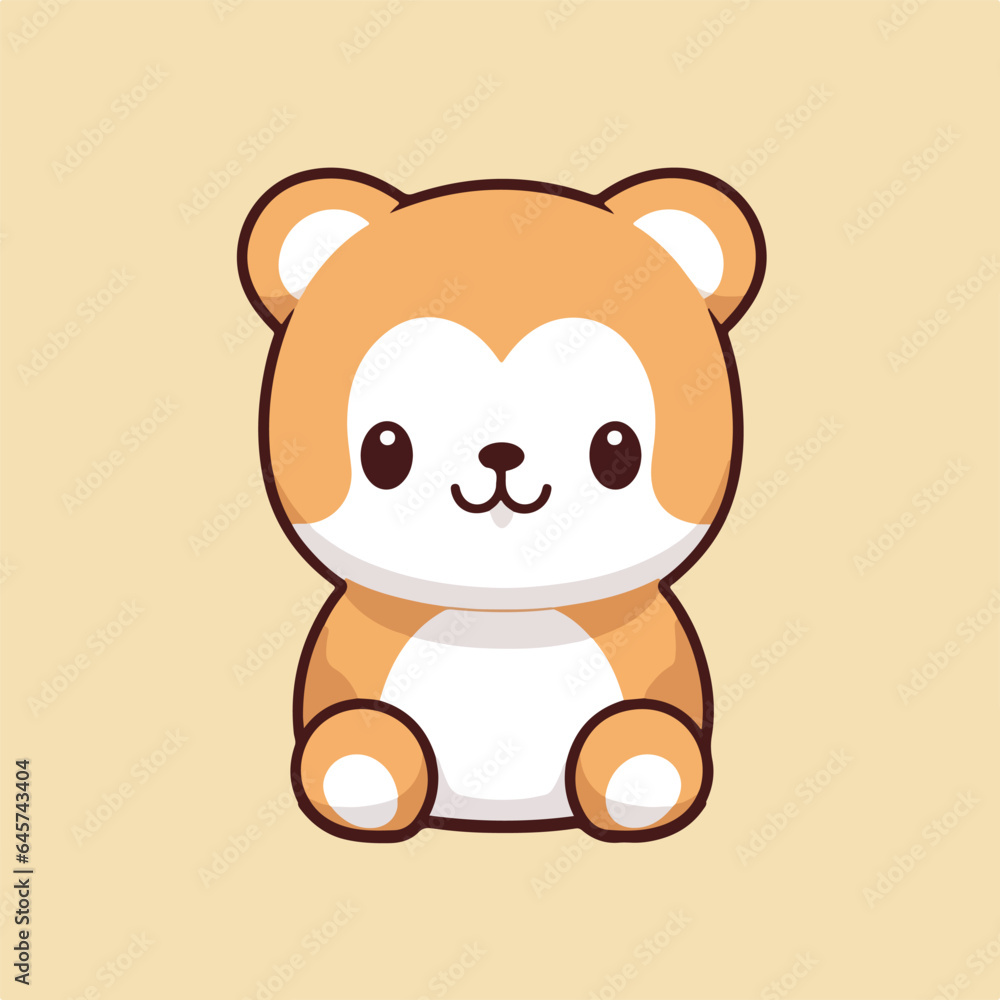 Bear tshirt design graphic, cute happy kawaii style Bear tshirt design graphic, cute happy kawaii style