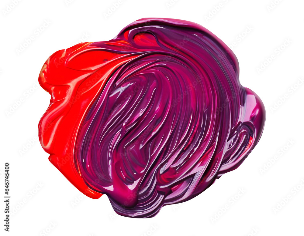 Fototapeta premium Color stroke of the paint brush isolated on background