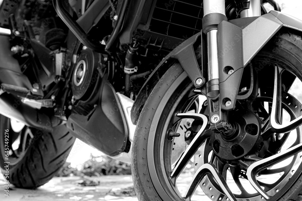 Obraz premium close up of a motorcycle