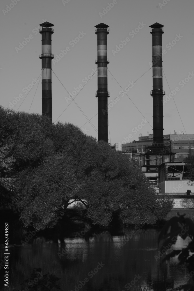 Fototapeta premium Factory pipes