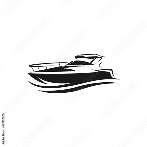 Speed boat logo vector. illustration vector, suitable for your design need, logo, illustration, animation, etc.
