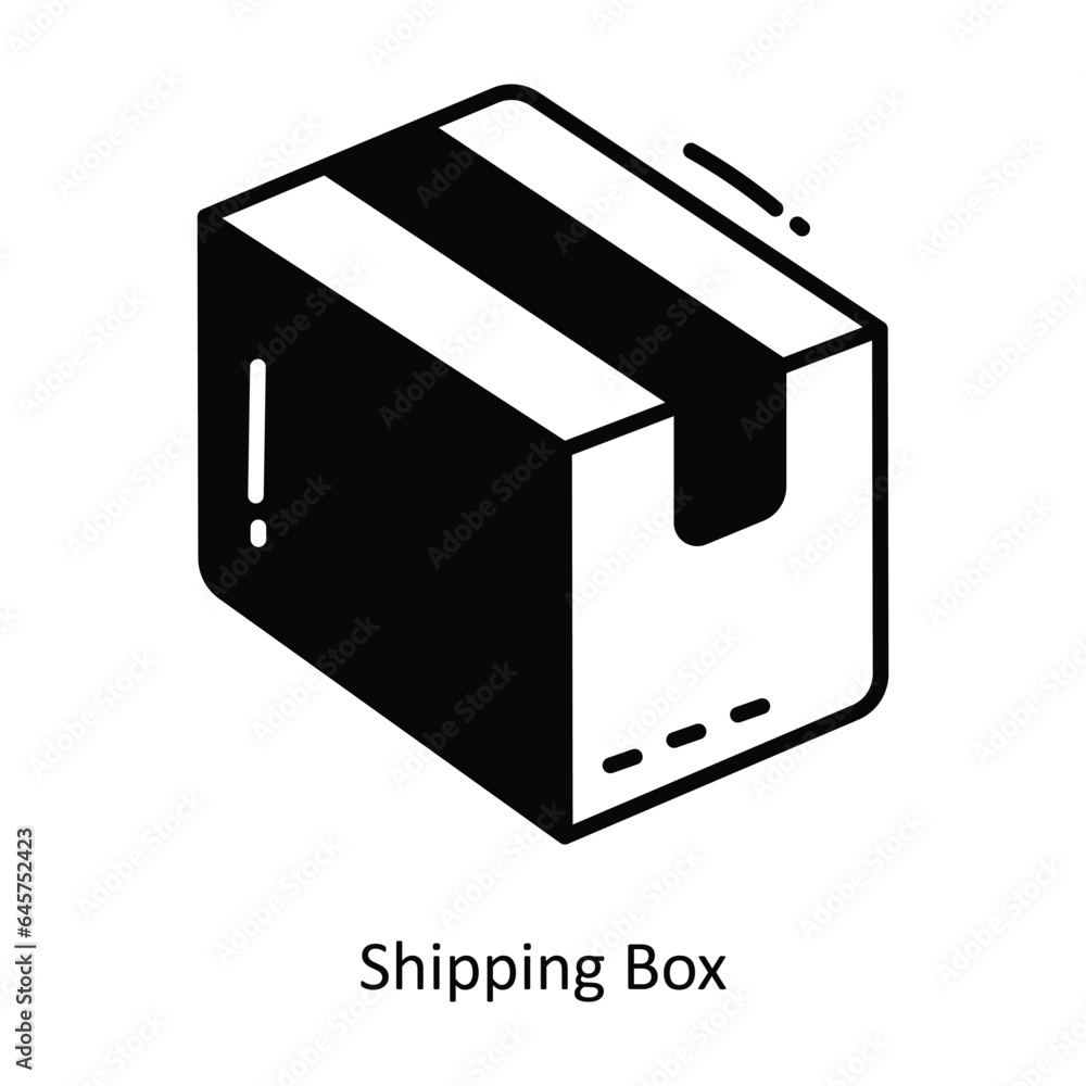 Shipping Box doodle Icon Design illustration. Ecommerce and shopping Symbol on White background EPS 10 File Shipping Box doodle Icon Design illustration. Ecommerce and shopping Symbol on White background EPS 10 File