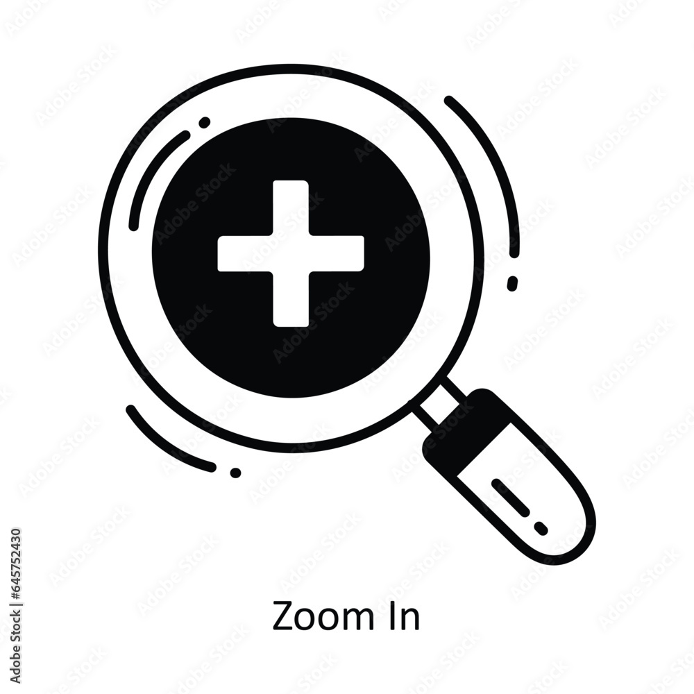 Zoom In doodle Icon Design illustration. Ecommerce and shopping Symbol on White background EPS 10 File Zoom In doodle Icon Design illustration. Ecommerce and shopping Symbol on White background EPS 10 File