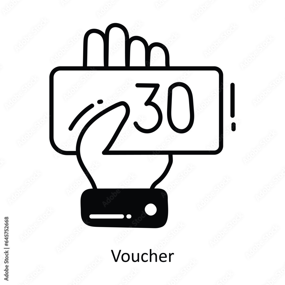 Voucher doodle Icon Design illustration. Ecommerce and shopping Symbol on White background EPS 10 File Voucher doodle Icon Design illustration. Ecommerce and shopping Symbol on White background EPS 10 File