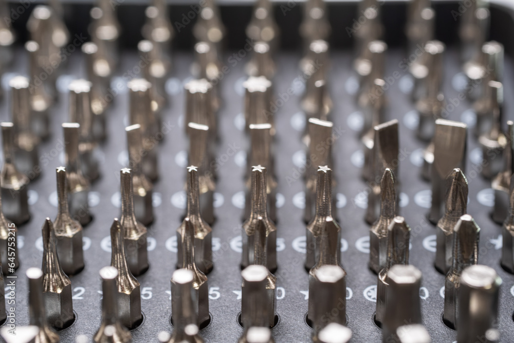 Obraz premium screwdriver phillips flathead screws nuts bolts