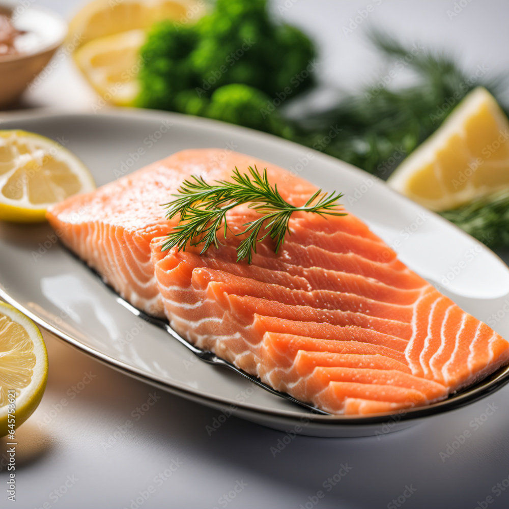 salmon , Generative AI illustrations salmon , Generative AI illustrations