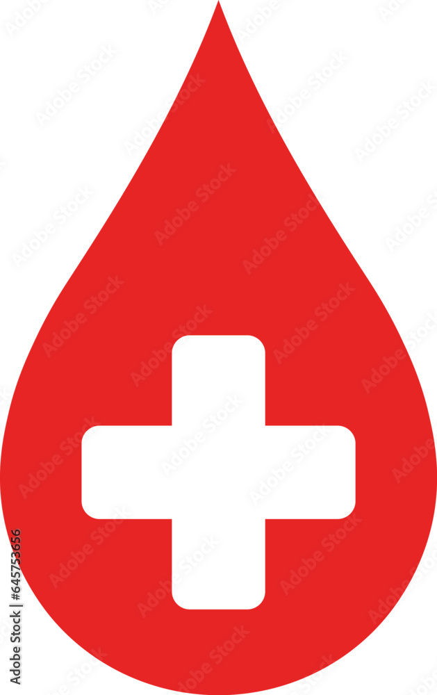 Fototapeta premium Red blood drop icon design. Donor concept.