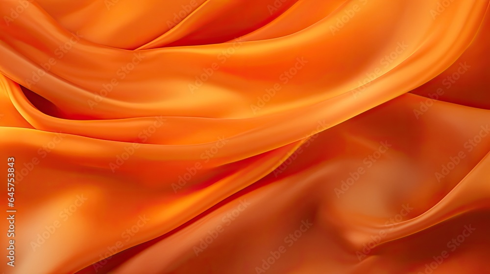 orange silk fabric background - generative ai orange silk fabric background - generative ai
