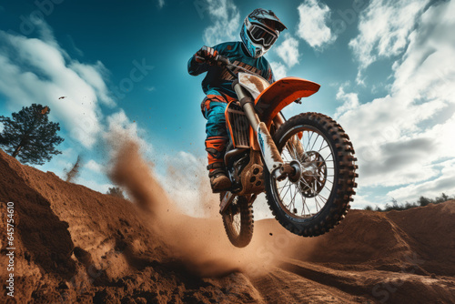 Motocross, extreme off road motorbike sport © Guido Amrein