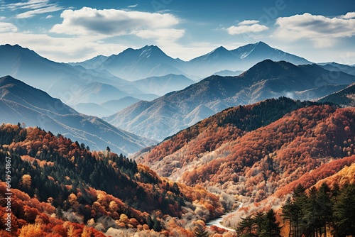 autumn in the mountains of caucasus