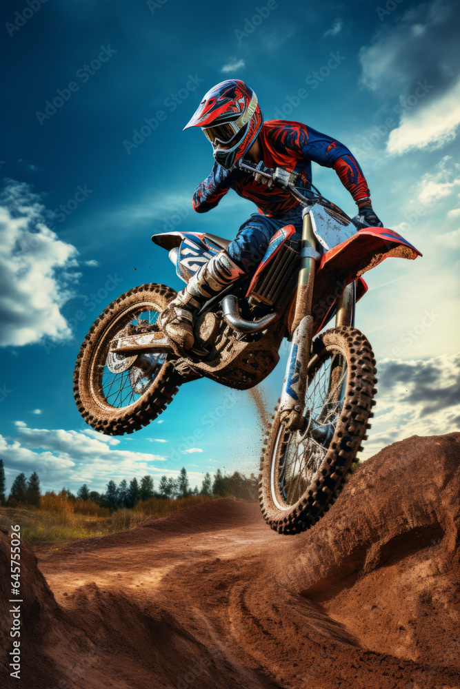 Motocross, extreme off road motorbike sport Motocross, extreme off road motorbike sport