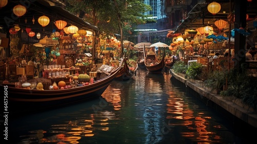 In the floating market center on the ground floor, you can buy traditional asian snacks, shops of local handmade products and much more © Aliaksandr Siamko