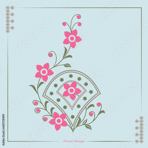 Unique Floral Print Design