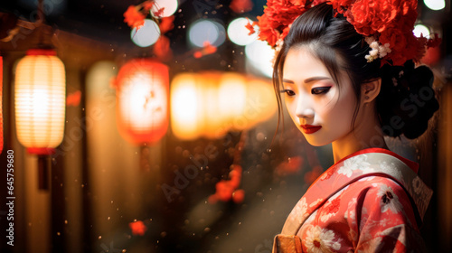 Kyoto's Maiko Magic: A Serendipitous Encounter with a Maiko in the Enchanting District of Gion, Kyoto.