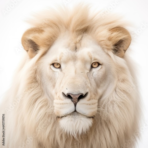 A photograph of a lion