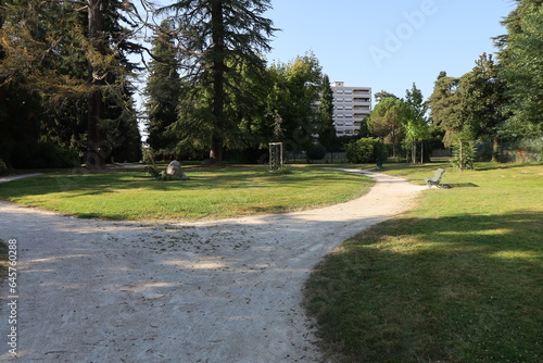 Le square Georges Besson, parc public, ville de Pau, département des Pyrénées Atlantiques, France