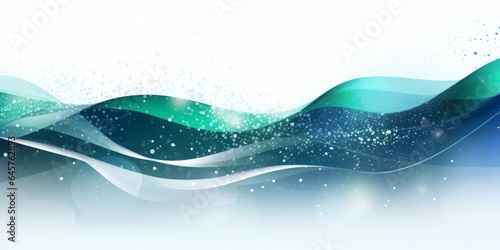Abstract Green Waves Create a Vibrant and Dynamic Abstract Background