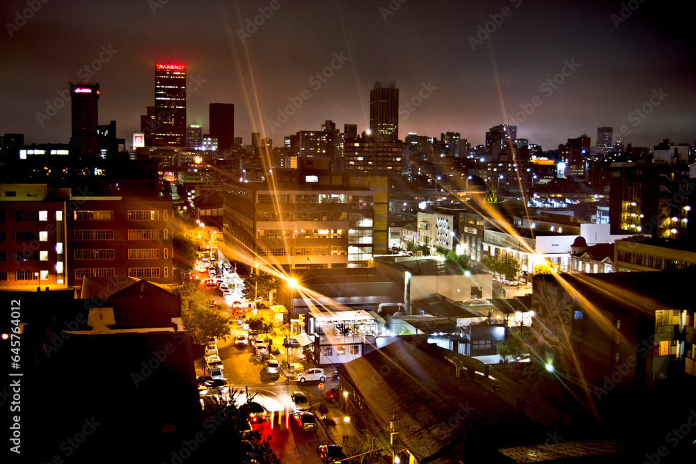 Capture iconic Johannesburg skyline at Maboneng. Perfect cityscape photography for South Africa enthusiasts.