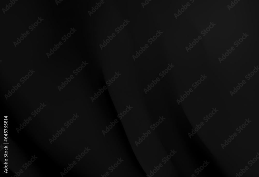 Fototapeta premium black Minimal Smooth bend and soft gradient curve design black color background with very soft black color background elegant simplicity. The lines are sparse. Generative AI, illustration