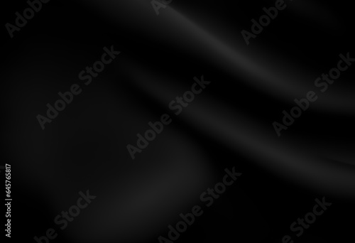 black Minimal Smooth bend and soft gradient curve design black color background with very soft black color background elegant simplicity. The lines are sparse. Generative AI, illustration