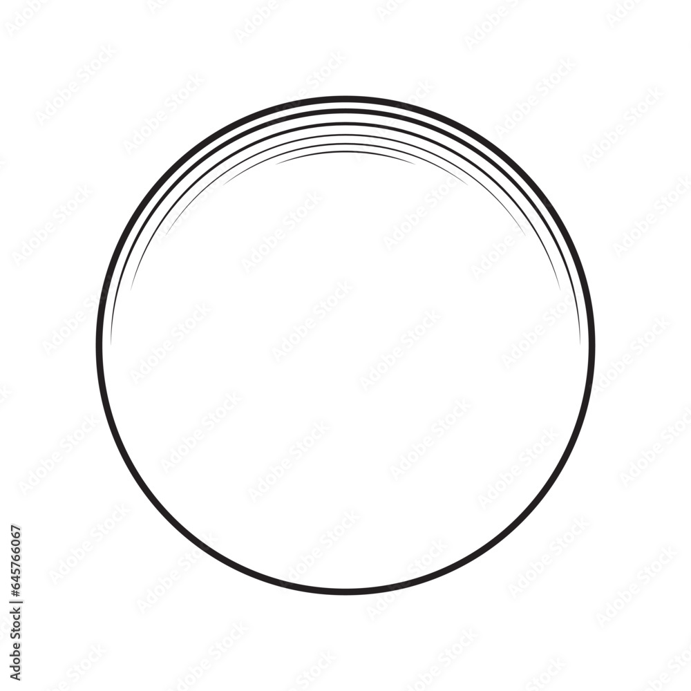 circle frame with line style illustration circle frame with line style illustration
